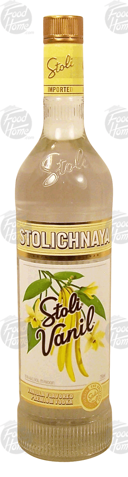 Stolichnaya Stoli Vanil vanilla flavored vodka, 37.5% alc. by vol. Full-Size Picture